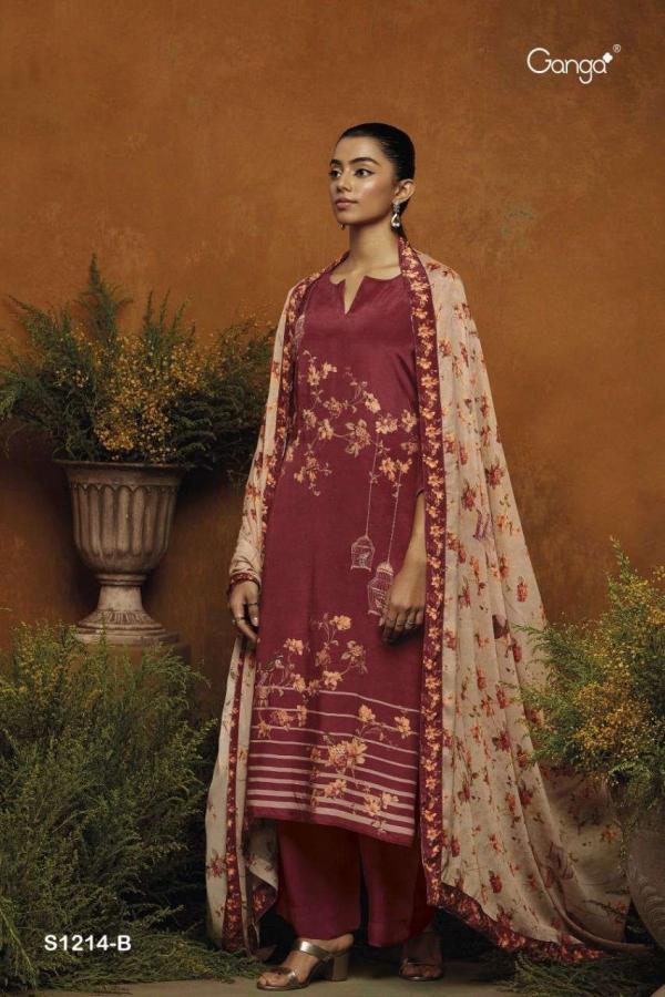 Ganga Binah S1214 Premium Viscose Designer Salwar Suit Collection